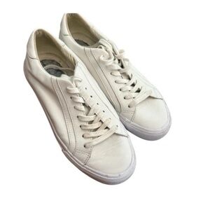 Madewell Sidewalk Unisex Low top Sneakers Women-Sz 8 Men-Sz 6.5 White Leather